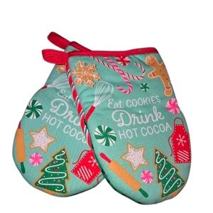 NEW Christmas Mini Oven Mitts (Set of 2) | Silicone Grip